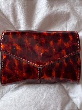 Sandro Tortoiseshell Patent Leather Wallet
